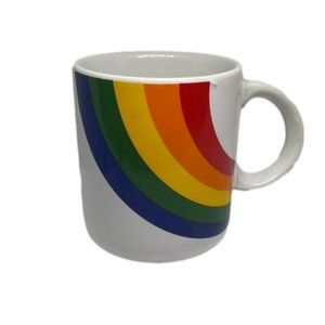 Vintage Happy Rainbow Mug FYDA Korea 1984 Pride Smile in a Mug.